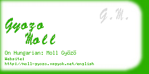 gyozo moll business card