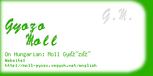 gyozo moll business card